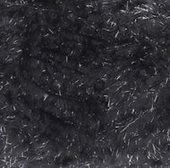 King Cole DK Knitting Yarn 100g Truffle Glitz Soft Fluffy Glittery Jet Black