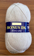 Sirdar Hayfield Bonus DK Kntting/Crochet Wool/Yarn 100g Acrylic Pearl Grey