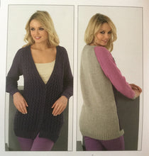 Load image into Gallery viewer, James C Brett DK  knitting pattern JB178 Ladies Cardigans 28-46 ins
