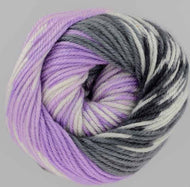 King Cole Fjord DK wool yarn self patterning mock fair-isle 100g Faxa