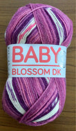 Hayfield Baby Blossom DK Knitting Crochet Yarn Wool 100g Pretty Pansy