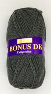 Sirdar Hayfield Bonus DK Kntting/Crochet Wool/Yarn 100g Acrylic Dark Grey Mix