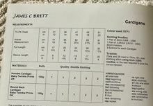 Load image into Gallery viewer, James C Brett DK Knitting pattern JB371 Baby Cardigans 12-20 in
