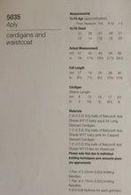 Load image into Gallery viewer, Jenny Watson 4 ply knitting pattern 5035 - Babies’ Cardigans &amp; Waistcoat #1
