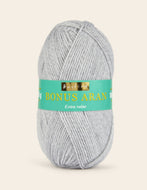 Sirdar Hayfield Bonus Aran Knitting/Crochet Yarn 100g Acrylic -  Light Grey Mix