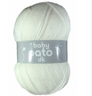 Cygnet’s Pato Baby DK Acrylic Yarn Knitting Crochet Wool 100g White