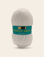 Sirdar Hayfield Bonus Aran Kntting/Crochet Yarn 100g Acrylic -  White