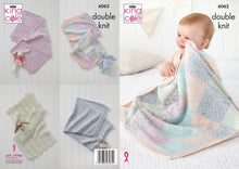 Load image into Gallery viewer, King Cole DK knitting pattern 6062 - Blankets
