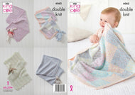 King Cole DK knitting pattern 6062 - Blankets