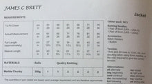 Load image into Gallery viewer, James C Brett Chunky knitting pattern JB087 Girls Jacket 20-30 ins
