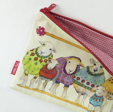 Load image into Gallery viewer, Emma Ball LPB02 - Sheep in Sweaters Long Project  bag - Knitting Crochet Sewing
