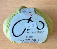 Jenny Watson Pure Merino double knitting wool shade WM1 dye 144 Green 50G #575