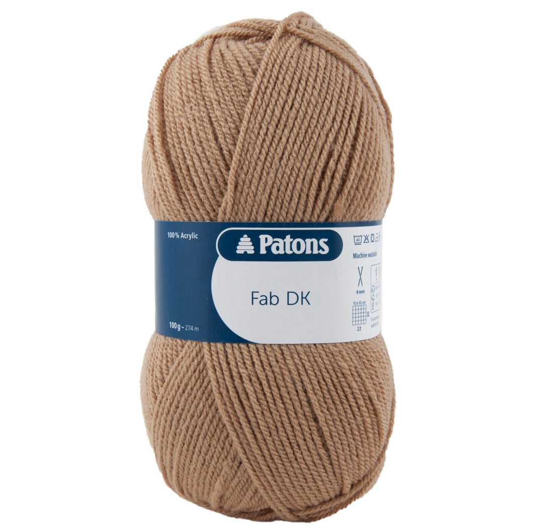 Patons Fab DK acrylic wool/yarn - Camel (2308)