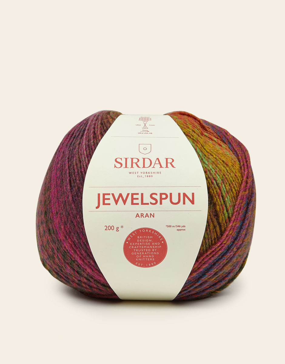 Sirdar Jewelspun Aran 200g Knitting Wool Yarn - 843 Setting Sun