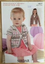 Load image into Gallery viewer, Sirdar DK Knitting Pattern 4637 - Cardigans - 16-26 ins
