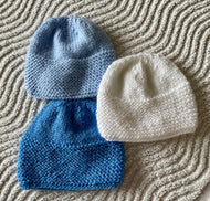Hand Knitted Baby  Hat - Beanie Hat - Newborn