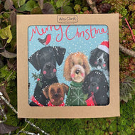 Alex Clark Boxed Christmas Cards Greetings Card - Festive Dogs - Set of 8