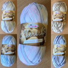 Load image into Gallery viewer, King Cole Baby DK Wool - Cherish 100% Acrylic Self Patterning Knitting Yarn
