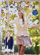 Load image into Gallery viewer, Hayfield DK Knitting Pattern 8139 - Ladies Jacket &amp; Waistcoat 32-54 ins
