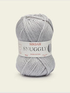 Snuggly DK Double Knitting Yarn Wool Cloud (Grey) 50g
