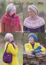 Load image into Gallery viewer, James C Brett knitting pattern JB838 - Accessories in Marble Chunky yarn
