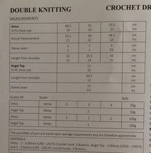 Load image into Gallery viewer, Crochet pattern UKHKA 163 Dress &amp; Angel Top 19-21 ins
