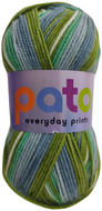 Cygnet Pato Everyday Prints DK 100g Soft Acrylic Knitting Crochet Yarn - Meadow