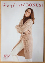 Load image into Gallery viewer, Hayfield Aran Knitting Pattern 10606 Cardigan &amp;in Bonus Aran 32-54in
