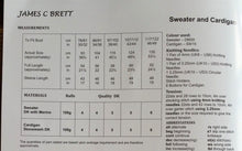 Load image into Gallery viewer, James C Brett DK double knitting pattern JB659 - Sweater &amp; Cardigan 30-48 ins
