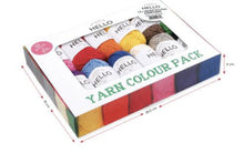 Load image into Gallery viewer, HELLO Colour Pack 12x25G balls of HELLO Cotton yarn gifts for knitters crocheter
