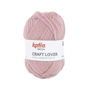 Katia DK Wool Yarn 50g - Medium Rose (21) - 70% Acrylic, 30% Wool