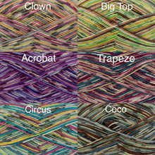 Load image into Gallery viewer, King Cole Zig Zag 4 Ply Knitting Sock Yarn Wool 100g Ball incl Christmas
