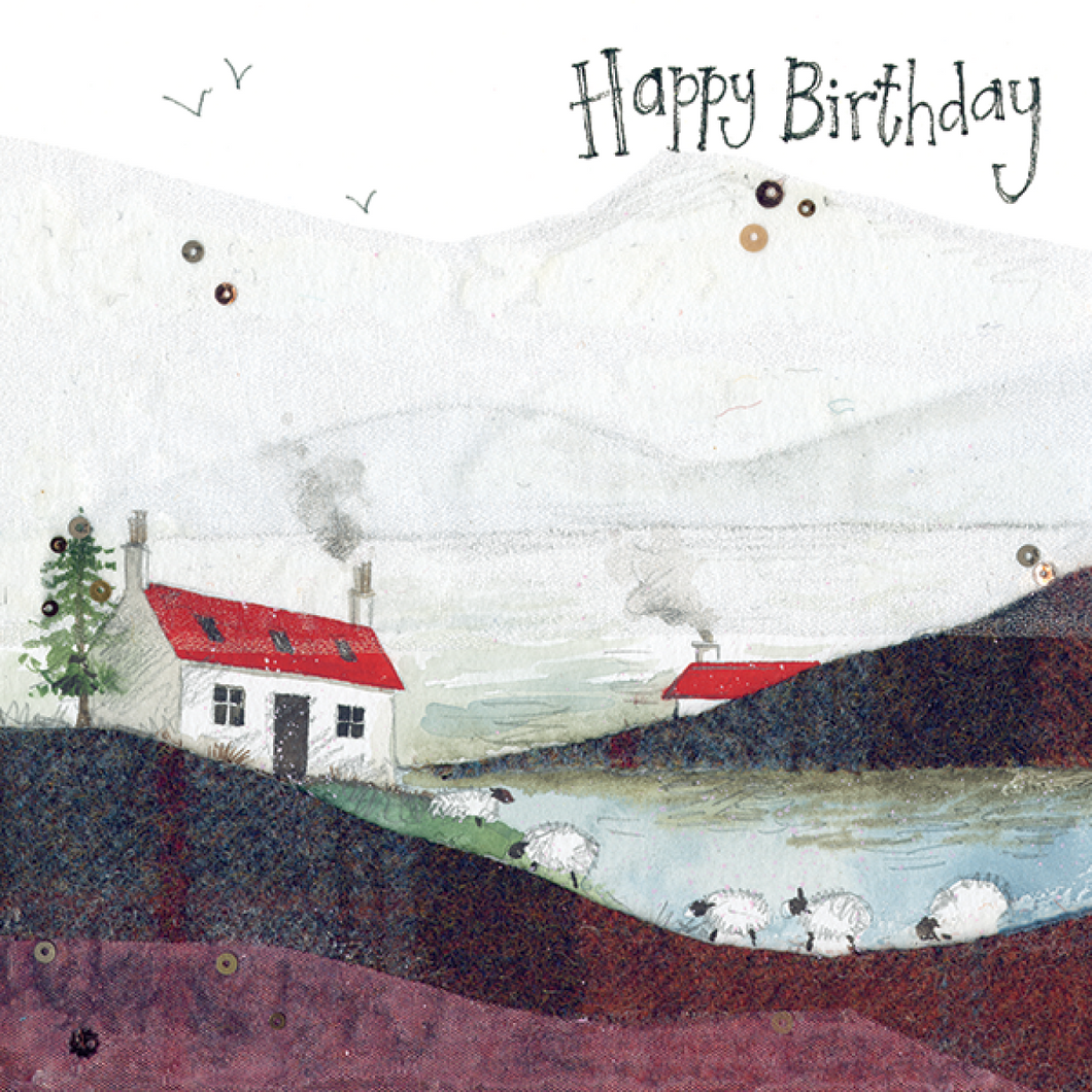 ALEX CLARK LOCHSIDE  BIRTHDAY CARD ~ BLANK INSIDE W02