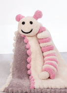 Peter Pan knitting pattern P1302 Blanket & Caterpillar in Precious Chunky