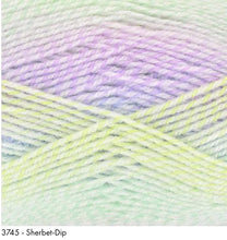 Load image into Gallery viewer, King Cole Melody DK Acrylic Self Striping Baby wool / yarn pack of 3x100g
