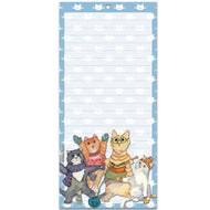 Magnetic Notepad shopping/to do list fridge magnet Kittens in Mittens Emma Ball