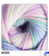 Load image into Gallery viewer, Wendy GIGGLES DK Acrylic Multicolour Multi-tonal Baby Knitting Yarn 100g
