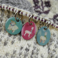Emma Ball - Stitch Markers (Set of 6) - Alpacas & Friends (KN08) #1