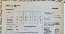 Load image into Gallery viewer, James C Brett double knitting pattern JB776 - Childs Sweater 20-28 ins
