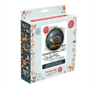 The Crafty Kit Company Hedgehog in a Hoop Needle Felting Kit
