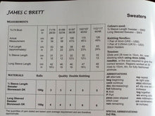Load image into Gallery viewer, James C Brett DK double knitting pattern JB414  - Sweaters 28-46 ins
