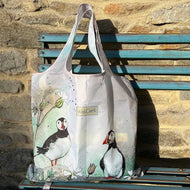 Alex Clark Puffins Reusable Shopping Bag Gift Present Stocking Filler