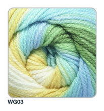 Load image into Gallery viewer, Wendy GIGGLES DK Acrylic Multicolour Multi-tonal Baby Knitting Yarn 100g
