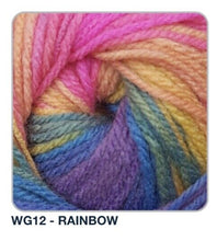 Load image into Gallery viewer, Wendy GIGGLES DK Acrylic Multicolour Multi-tonal Baby Knitting Yarn 100g
