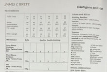Load image into Gallery viewer, James C Brett DK Knitting pattern JB747 Baby Cardigan &amp; Hat 14-22 in
