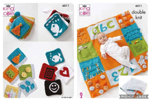 Load image into Gallery viewer, King Cole DK Knitting pattern 6011 Baby Playmat &amp; Books
