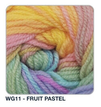 Load image into Gallery viewer, Wendy GIGGLES DK Acrylic Multicolour Multi-tonal Baby Knitting Yarn 100g
