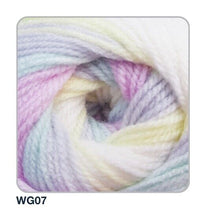 Load image into Gallery viewer, Wendy GIGGLES DK Acrylic Multicolour Multi-tonal Baby Knitting Yarn 100g
