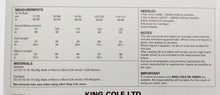 Load image into Gallery viewer, King Cole DK knitting pattern 4076 - Ladies Sweater &amp; Cardigan  - 28-46 ins #1
