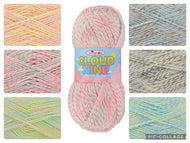 King Cole Cloud Nine DK Variegated Acrylic Knitting Crochet Wool Yarn 100g